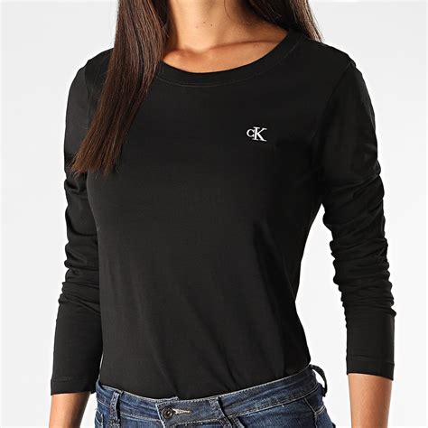 tee shirt calvin klein femme manche longue